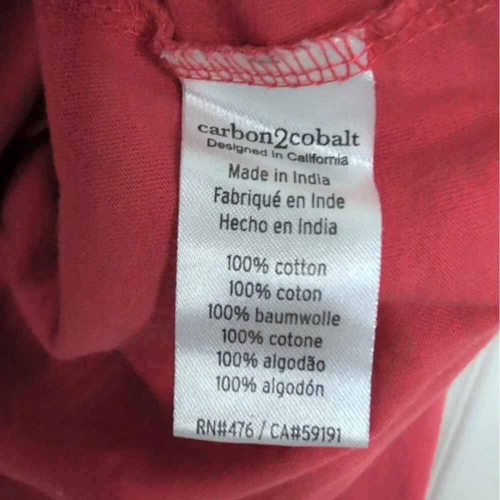 Carbon 2 Cobalt Ski Alta Shirt Mens Size Large Red Graphic Cabin Long Sleeve